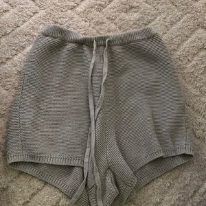 Urban outfitters gray knit sleep shorts